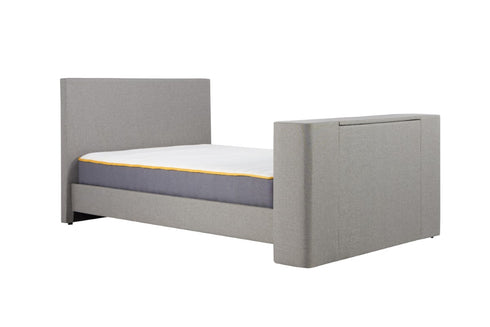 Plaza Fabric Tv Bed Grey